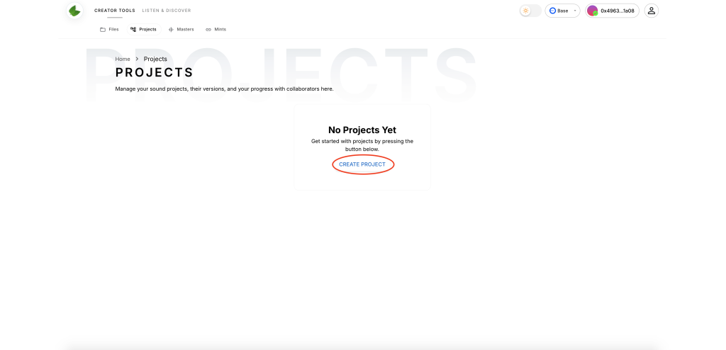Create New Project